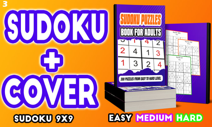 Gig Preview - Create a sudoku book with cover for amazon KDP