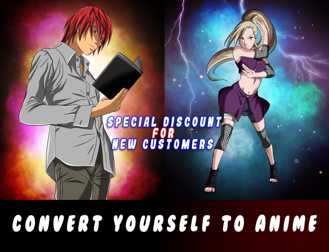 Gig Preview - Draw custom manga and anime style portrait from your photo