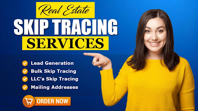 Gig Preview - Do real estate skip tracing by premium tools