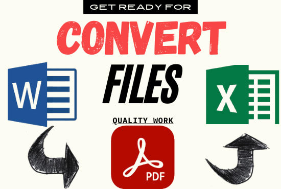 Gig Preview - Convert pdf to word or excel in perfectly