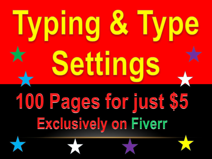 Gig Preview - Be your typist fast typing job 100 pages within 48 hours