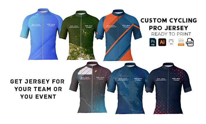 Gig Preview - Design a custom cycling jersey for your team