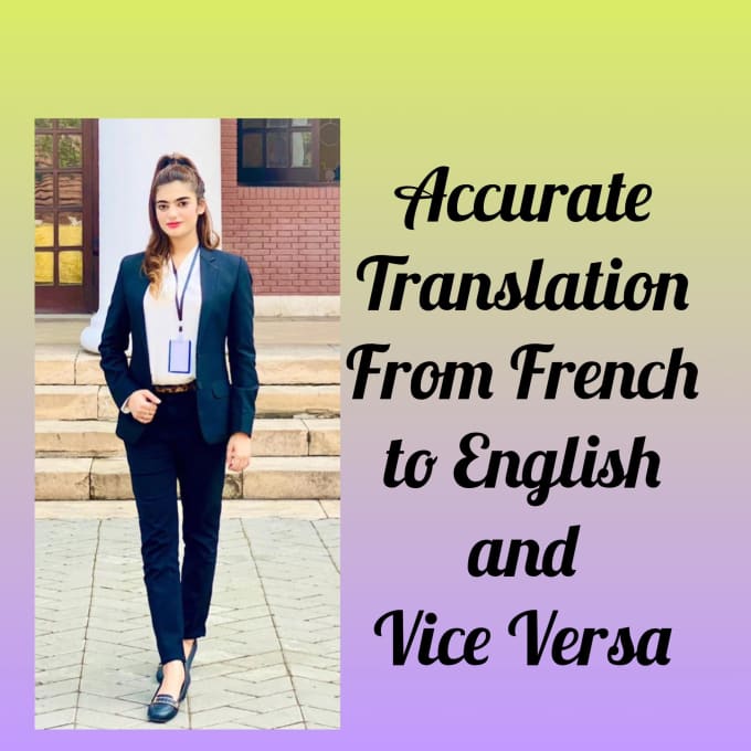 Gig Preview - Translate your documents from french to english and vice versa