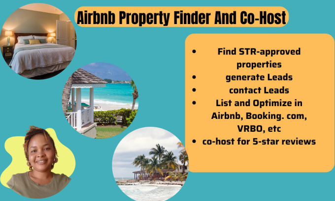 Gig Preview - Be your airbnb property finder optimizer and co host