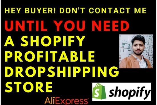 Gig Preview - Create a profitable shopify dropshipping store