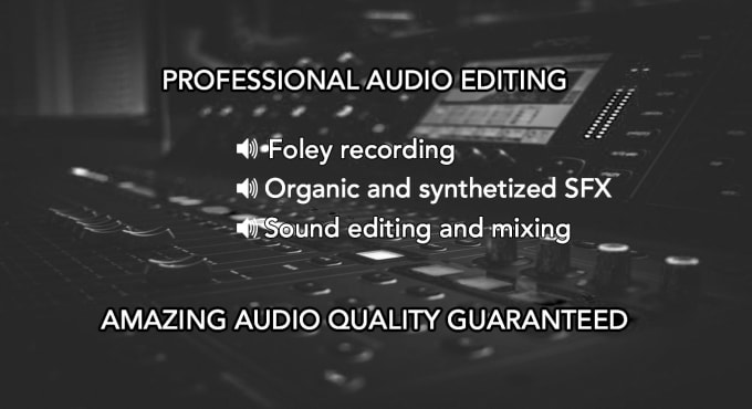 Gig Preview - Do creative sound design for your project