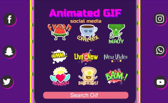 Gig Preview - Design animated gif emote for kick ,twitch steaming, discord