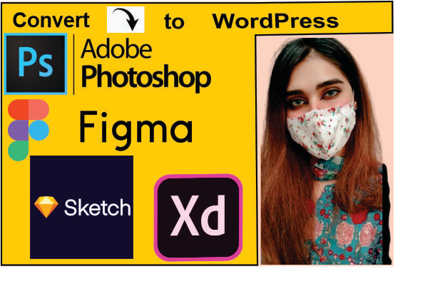 Gig Preview - Convert figma, PSD, xd, sketch, html to wordpress