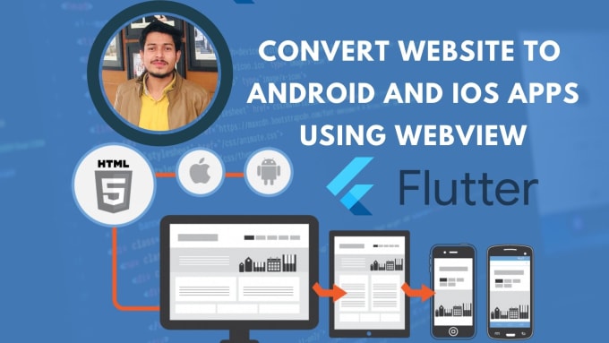 Gig Preview - Convert website to android and ios apps using webview