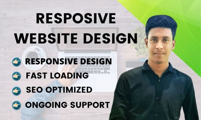 Gig Preview - Design responsive SEO friendly wordpress website