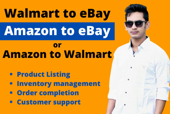 Gig Preview - Operate amazon or walmart to ebay dropshipping management