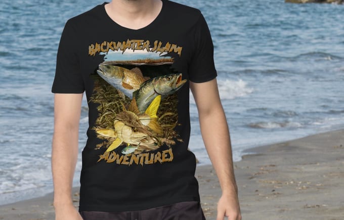 Gig Preview - Do hunting fishing and camping t shirt design for you