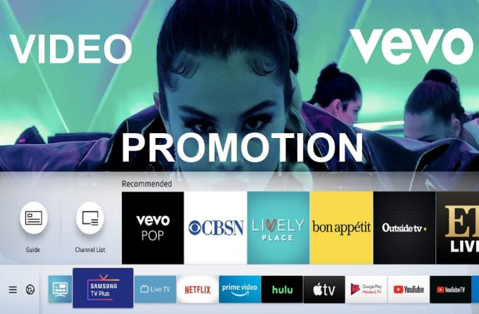 Gig Preview - Do organic vevo music video promotion to targeted niche