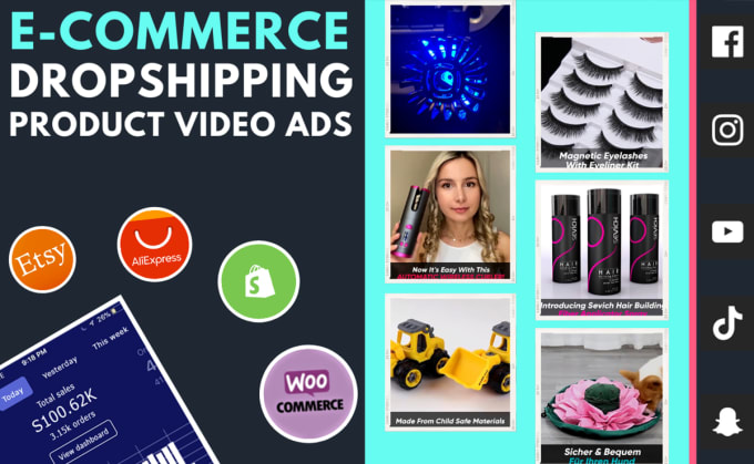 Gig Preview - Create amazing dropshipping ecommerce product video ads