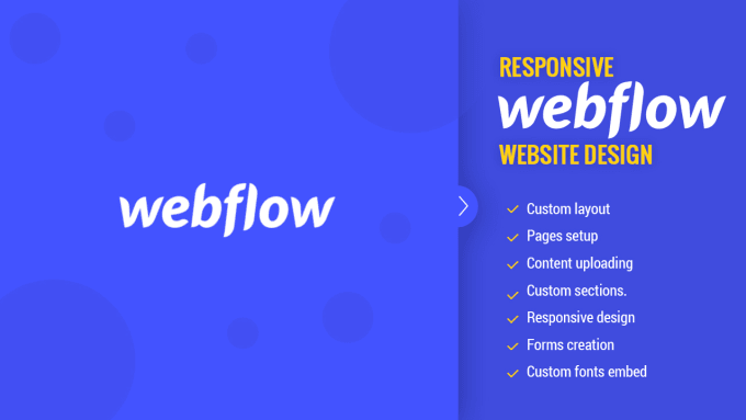 Gig Preview - Design a modern, professional looking webflow website