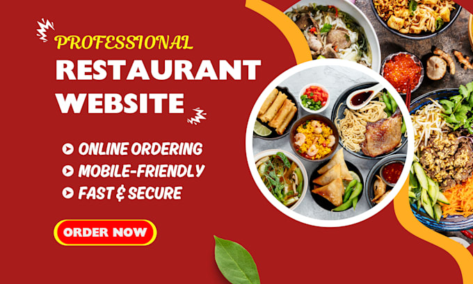 Gig Preview - Build a restaurant website with online ordering in wordpress