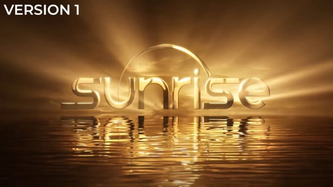 Gig Preview - Create cinematic sunrise movie logo intro