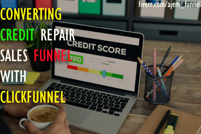 Gig Preview - Build credit repair sales funnel landing page with click funnel