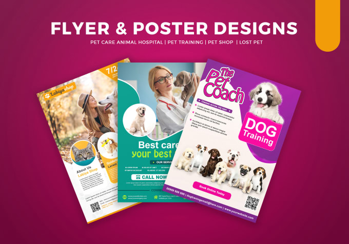 Gig Preview - Do pet care animal hospital, puppy training, flyer designs