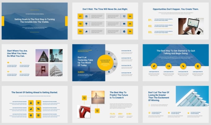 Bestseller - design powerpoint pitch deck presentation template google slides