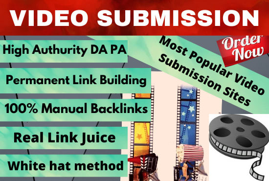 Bestseller - live100 video submission high da backlinks high authority pr