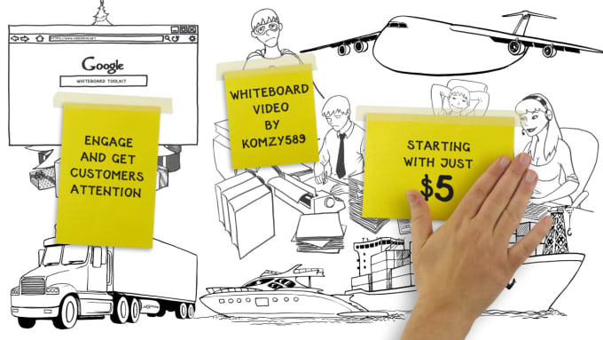 Gig Preview - Create white board video