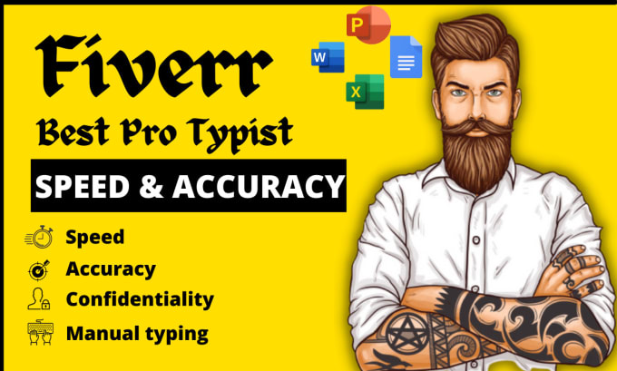 Bestseller - do any fast typing job with optimum accuracy, your pro typist