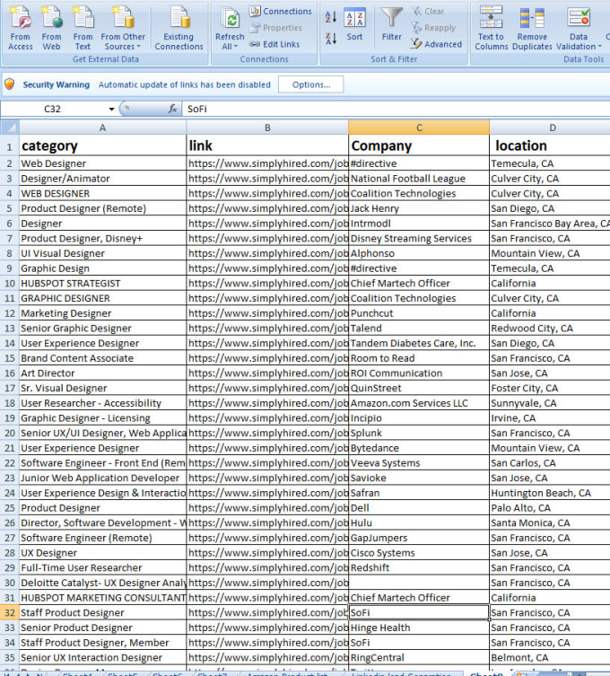 Gig Preview - Scrape active amazon business emails and web addresses