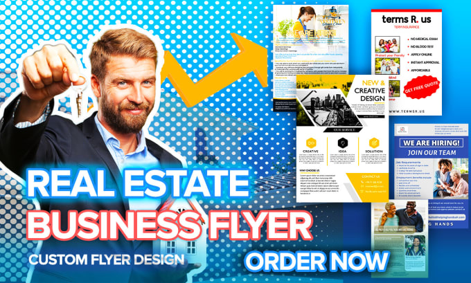 Gig Preview - Design unique business, real estate flyer in 12 hours