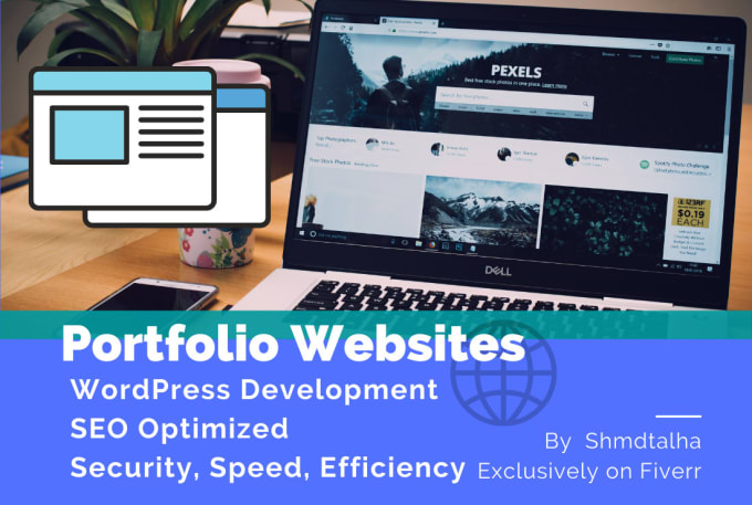 Gig Preview - Professionally design or recreate your wordpress portfolio websites