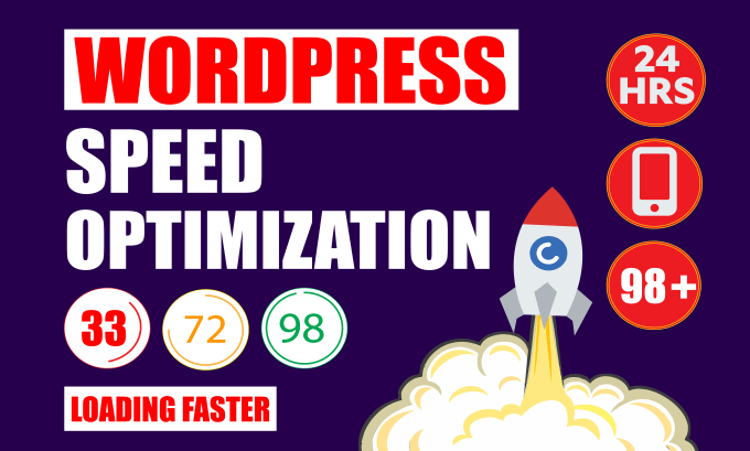 Gig Preview - Speed up wordpress website and optimize wordpress speed for fast loading