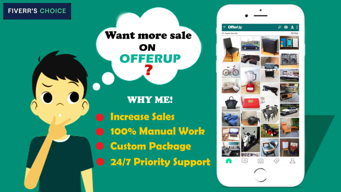 Gig Preview - Post your products ads on offerup