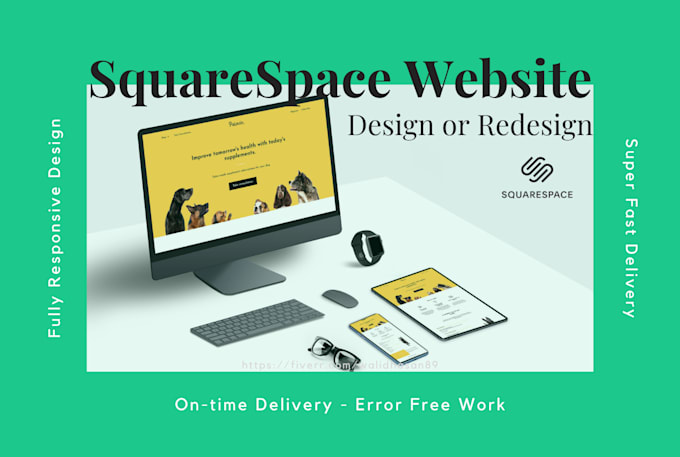 Gig Preview - Build modern squarespace website design or redesign squarespace website