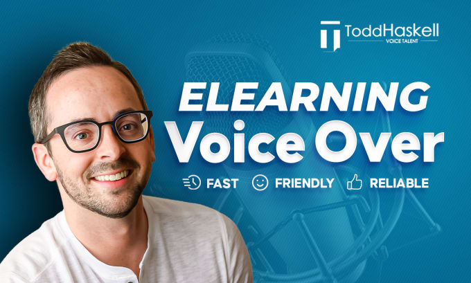 Gig Preview - Record a confident engaging american english elearning voice over or narration