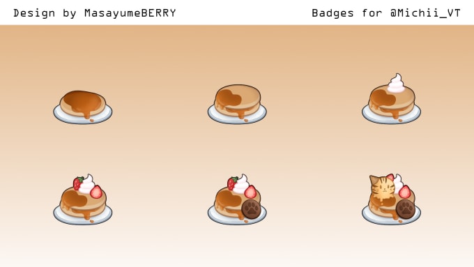 Gig Preview - Design cute badges for you twitch account