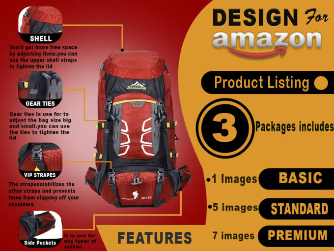 Gig Preview - Amazon product photography editing,product photo editing or infographic