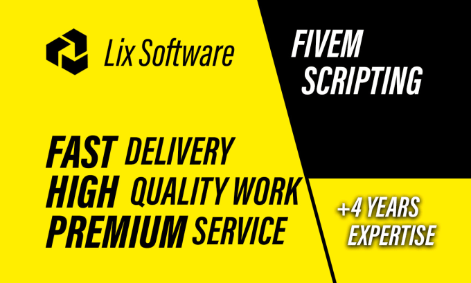 Gig Preview - Make you a fivem custom script, premium developer service