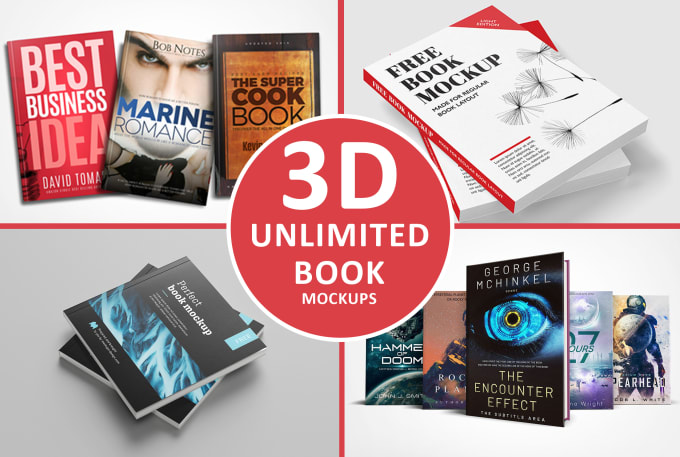 Gig Preview - Do book cover, ebook cover kindle paperback into 3d mockups