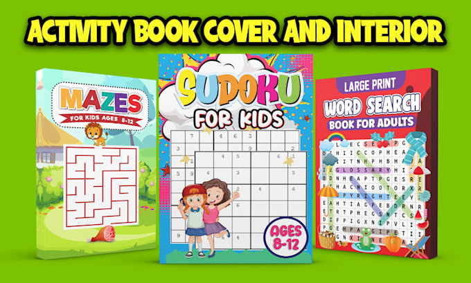 Gig Preview - Design kids activity book handwriting workbook for amazon KDP