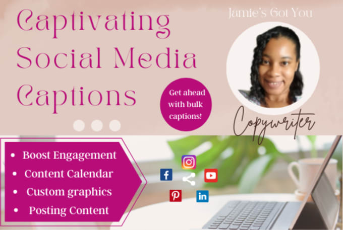 Gig Preview - Write engaging social media captions ig, fb and more