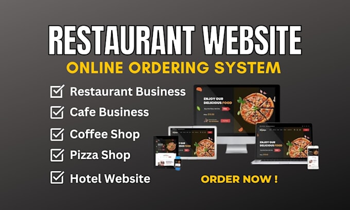 Gig Preview - Design online restaurant website with online ordering system