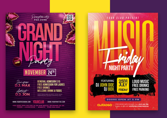 Gig Preview - Do party, event, church, business, birthday, book release flyer design