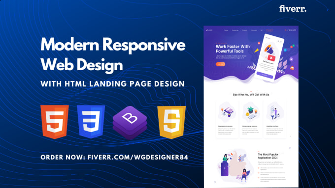 Bestseller - built a HTML CSS bootstrap website and HTML landing page