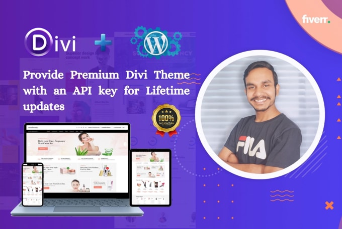 Gig Preview - Create professional divi website with install premium divi and provide API key