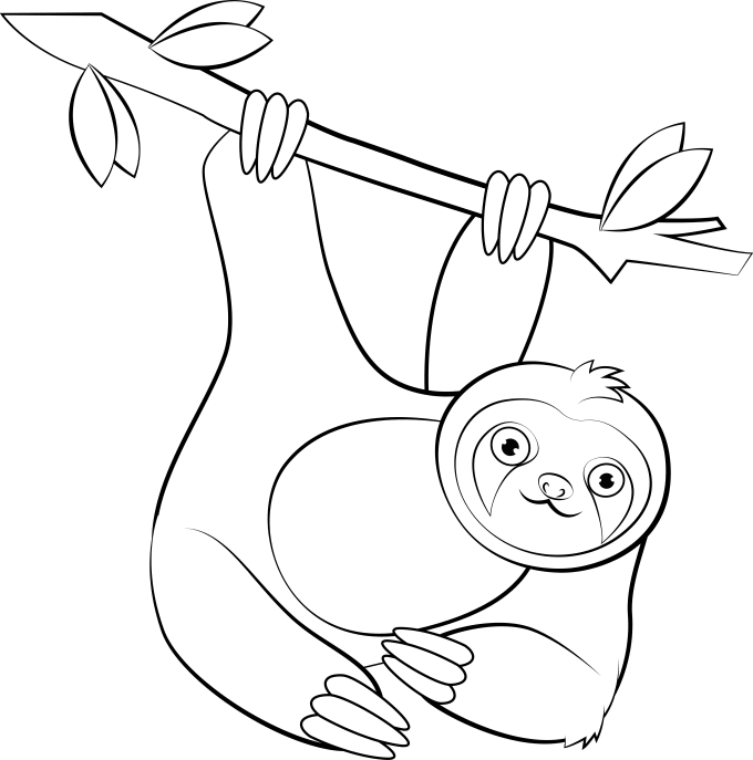 Gig Preview - Draw cute animal coloring page for you