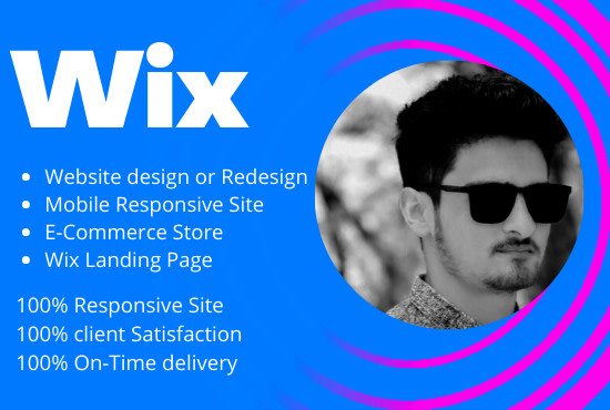 Gig Preview - Develop, redesign wix website, wix ecommerce store, wix landing page in editor x