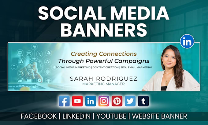 Gig Preview - Design social media banners, linkedin, facebook, youtube