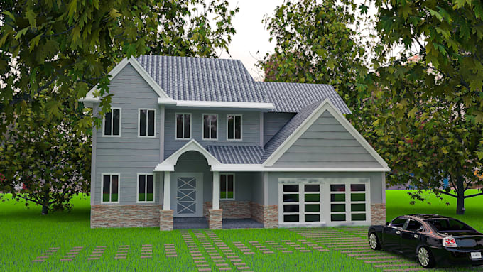 Gig Preview - Create 3d exterior design visualization