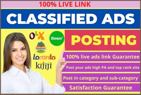 Gig Preview - Post your classified ad on top usa classified ad posting sites