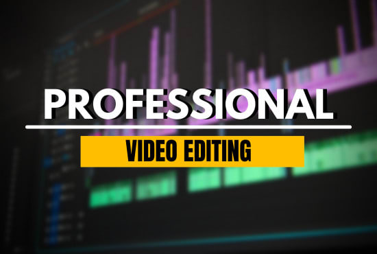 Gig Preview - Provide professional video editing services